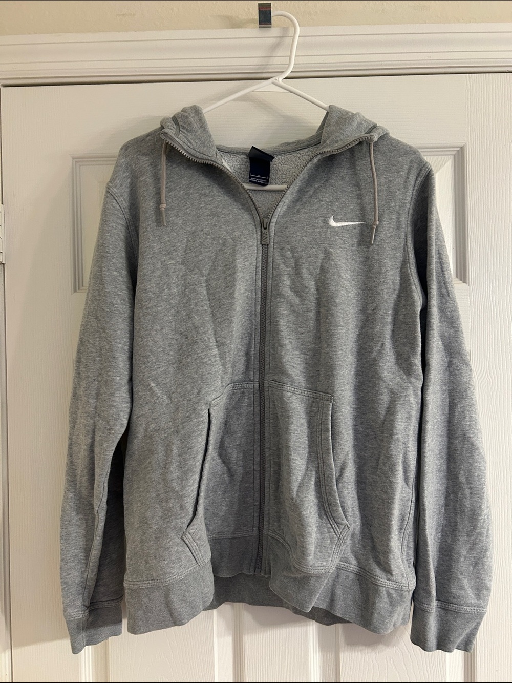 Nike Gray Full-Zip Hooded Performance Jacket